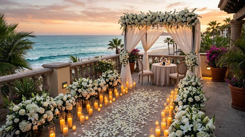 Propuesta de matrimonio en un resort